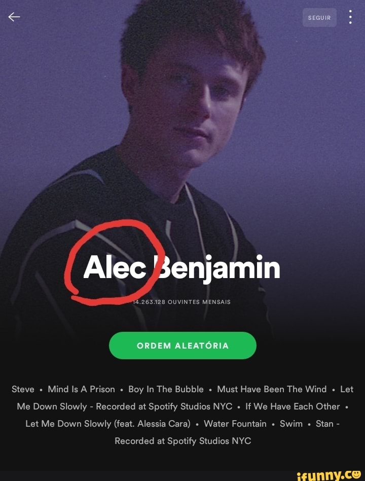 Steve Mind Is A Prison Boy In The Bubble Must Have Been The Wind Let
Me Down Slowly Recorded at Spotify Studios NYC If We Have Each Other Let Me Down Slowly (feat. Alessia Cara) Water Fountain Stan
Recorded at Spotify Studios NYC
