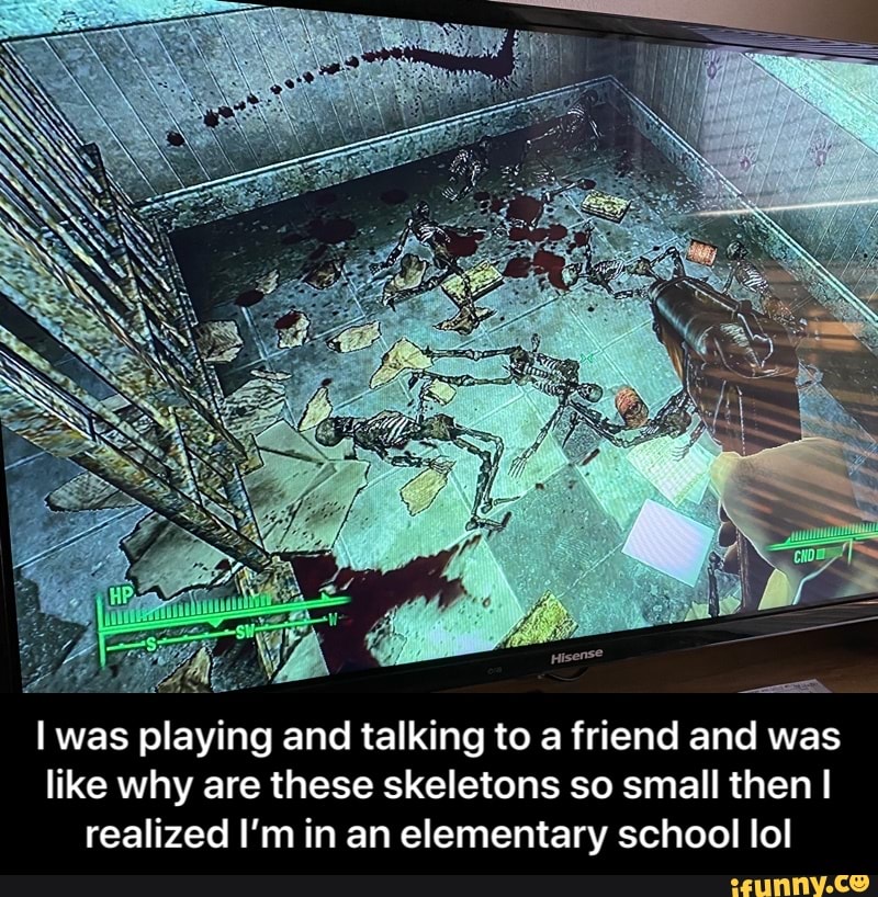 REA
A
A
I was playing and talking to a friend and was
like why are these skeletons so small then I
realized I'm in an elementary school lol - I was playing and talking to a friend and was like why are these skeletons so small then I realized I’m in an elementary school lol
