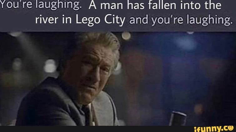 You Re Laugning A Man Has Fallen Into The River In Lego City And You Re Laughing