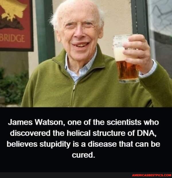 James Watson, one of the scientists who discovered the helical ...