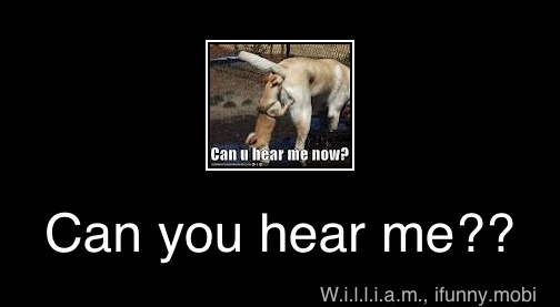 Can you hear me?? - Can you hear me??