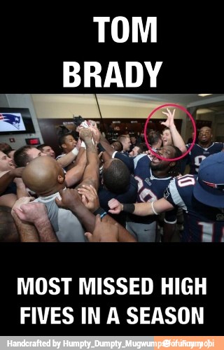 MOST MISSED HIGH
FIVES IN A SEASON