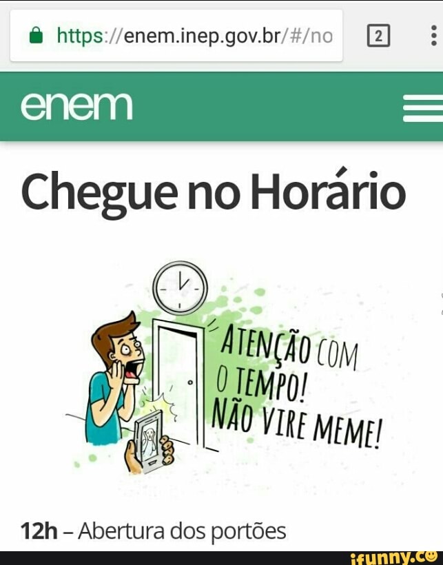 I
Abertura dos portões