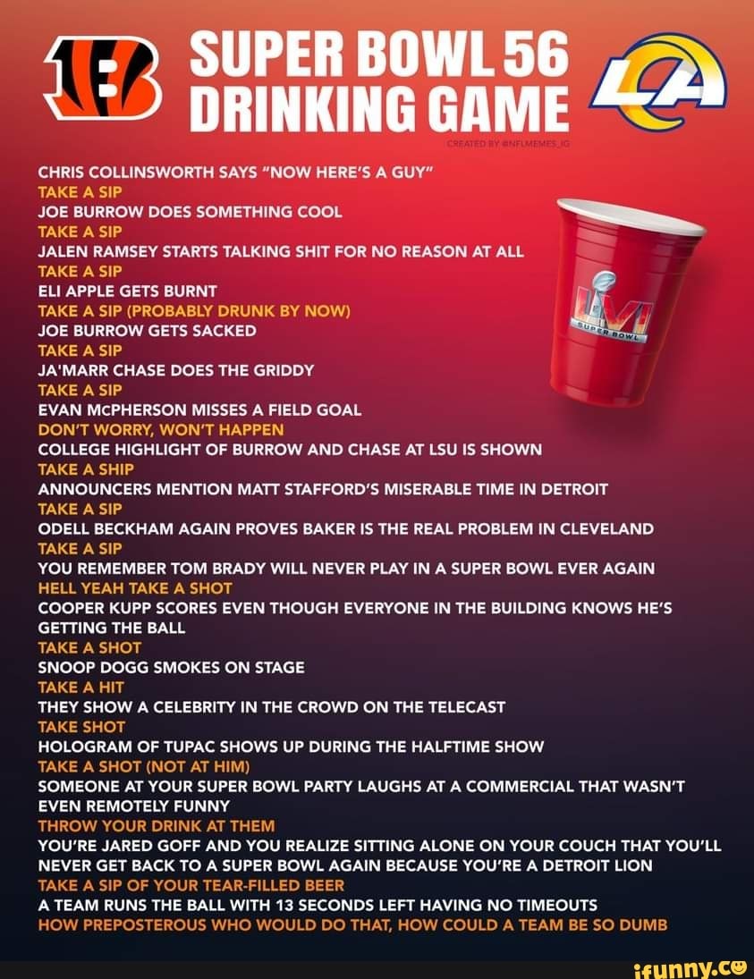 Make yet another Tom Brady Super Bowl tolerable with this drinking game