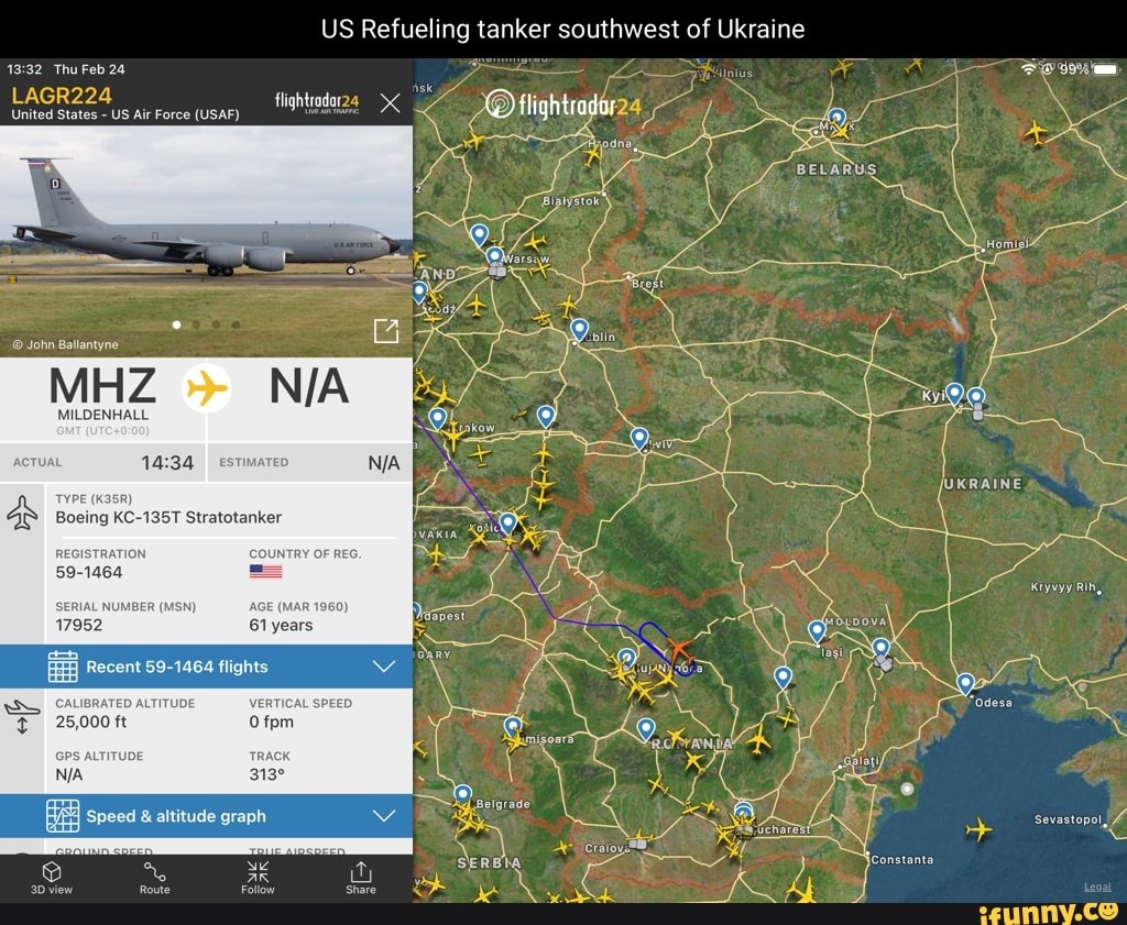 Thu Feb 24 Lagr224 United States - Us Air Force (Usaf) John Ballantyne Mhz  Us Refueling Tanker