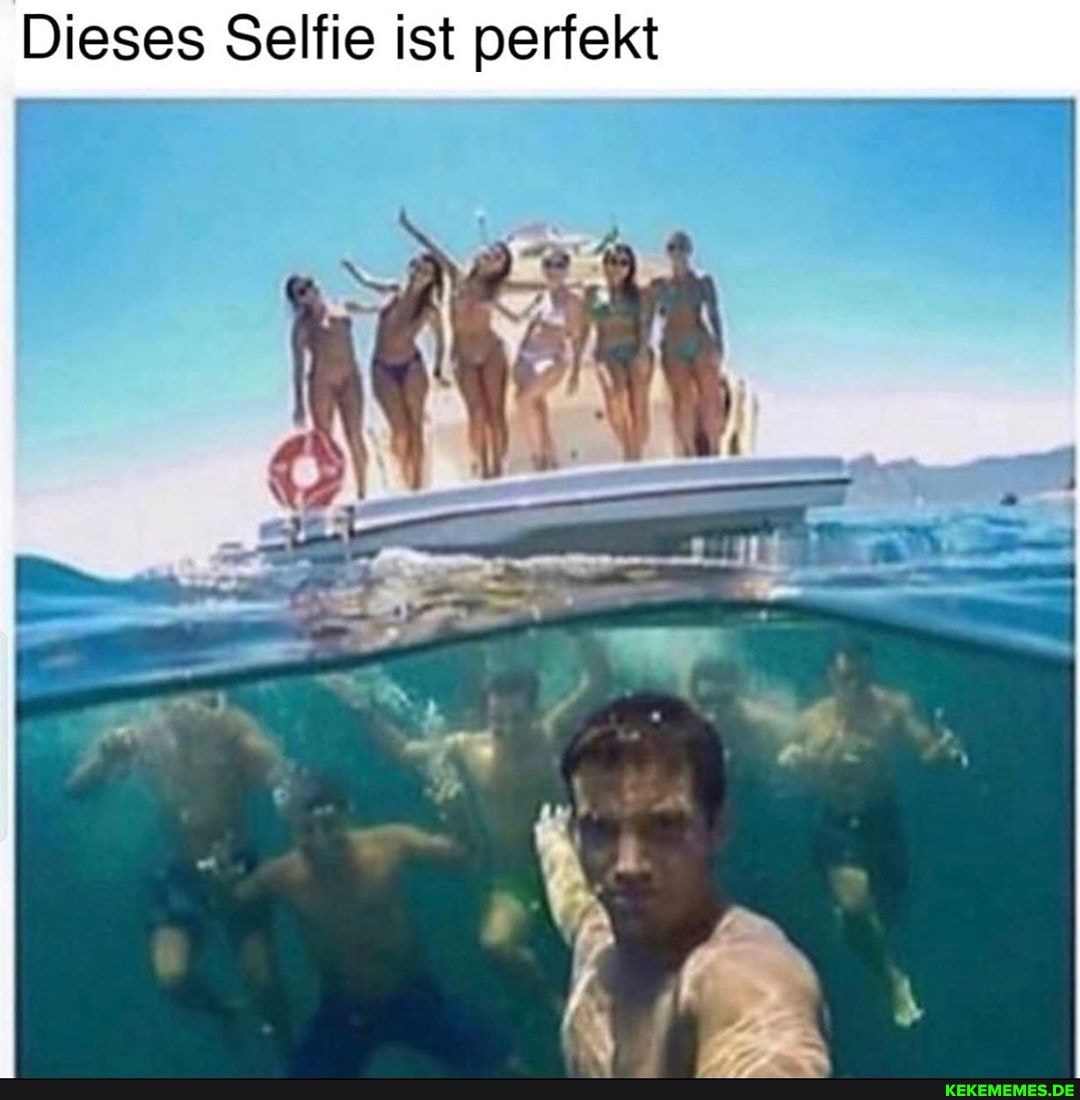 Dieses Selfie ist perfekt