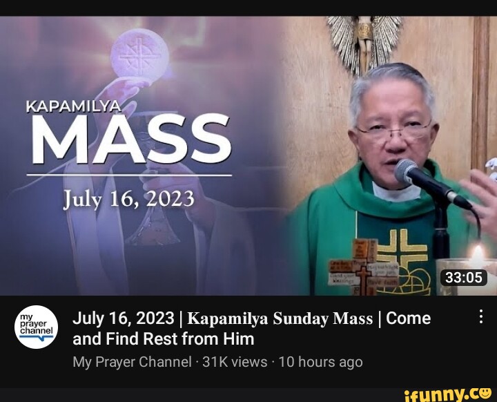 KAPAMILYA MASS July Lo, 2023 July 16, 2023 I Kapamilya Sunday Mass I ...