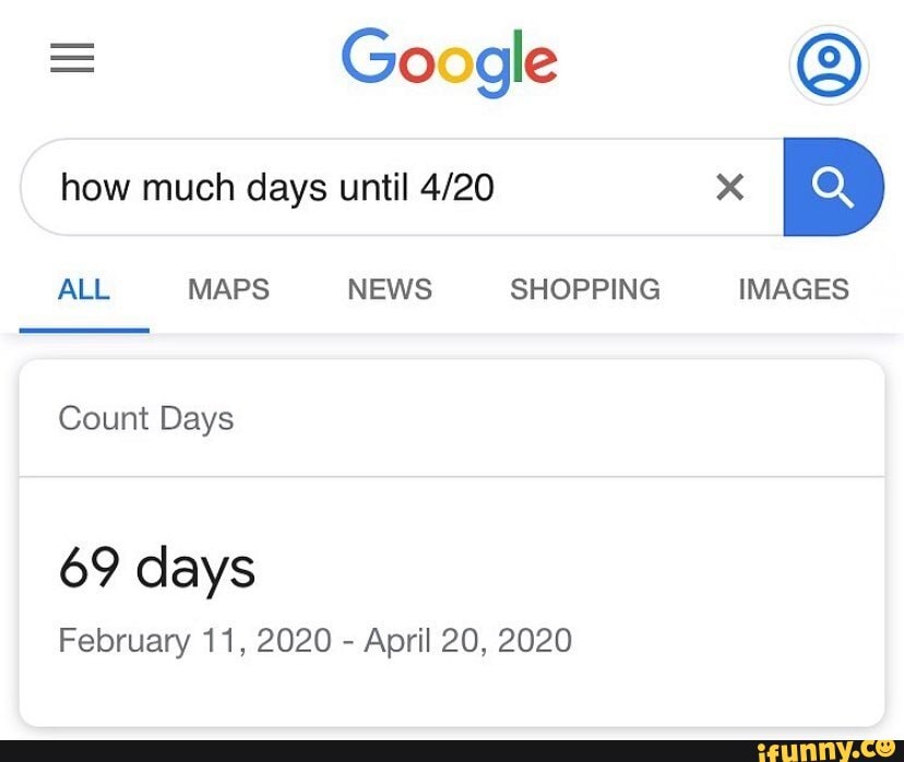  Google How Much Days Until ALL MAPS NEWS SHOPPING IMAGES Count Days 