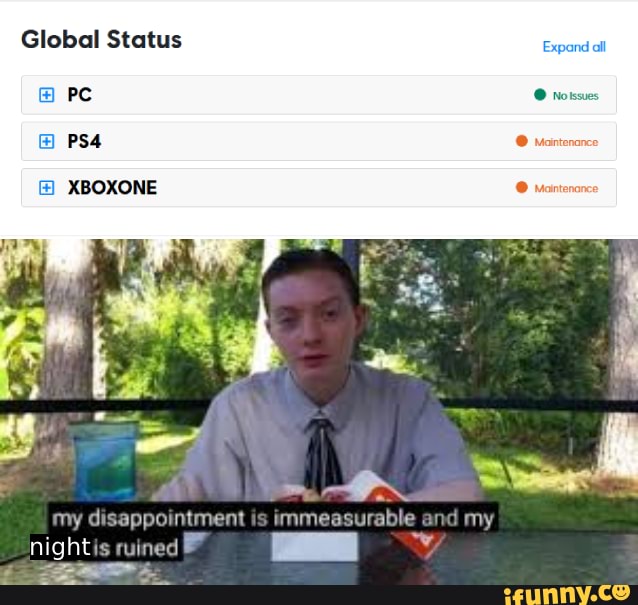 Global Status Expand all
PC @ Notssues
XBOXONE