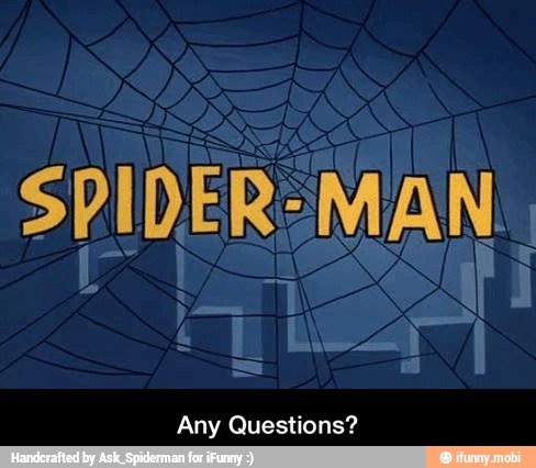 SPIDER:MAN.
Any Questions? - Any Questions?