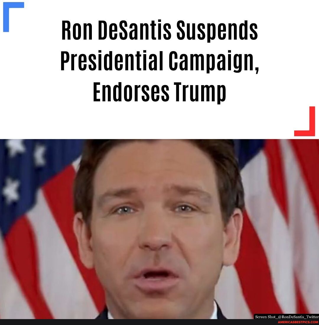 Ron Desantis Has Dropped Out Of The 2024 Presidential Race Read More At Link In Bio Ron 9192