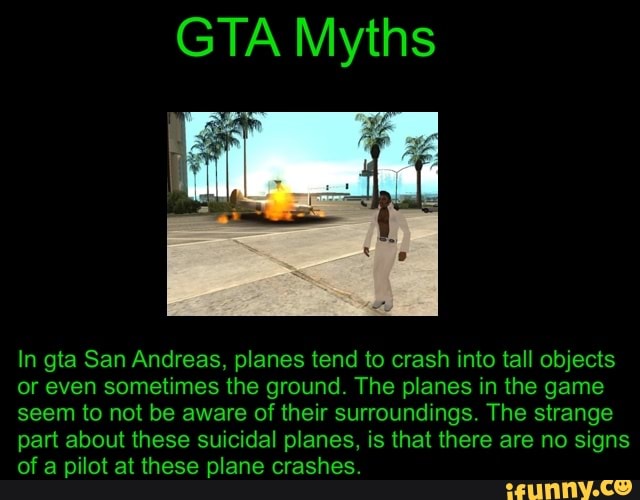 gta sa plane crash