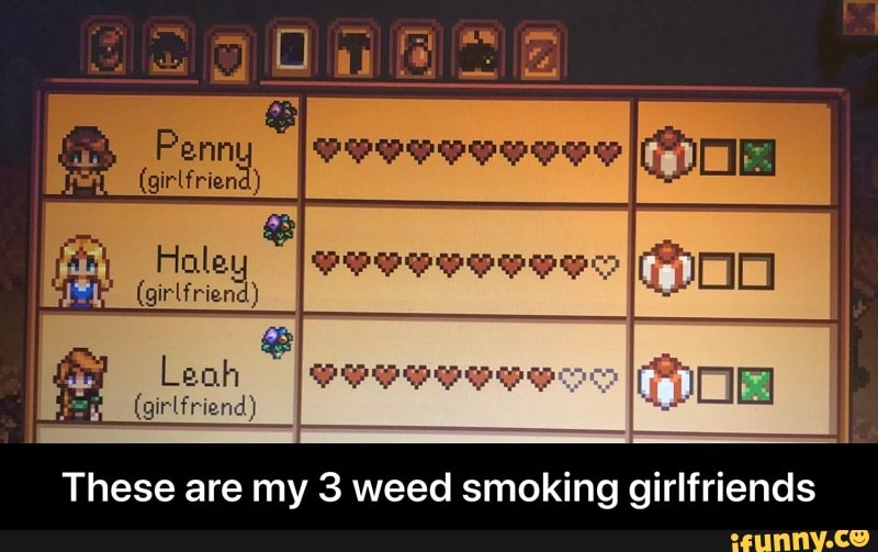 Smoking weed girlfriend