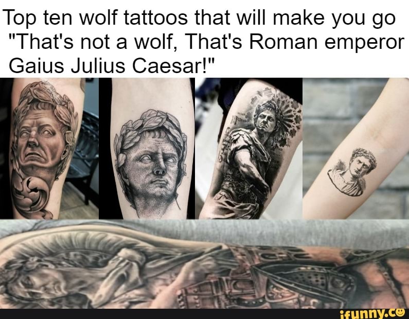 Gaius Julius Caesar bust tattoo  Idee per tatuaggi Giulio cesare Tatuaggi