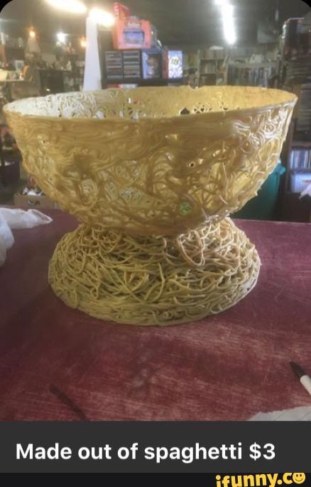Made out of spaghetti $3