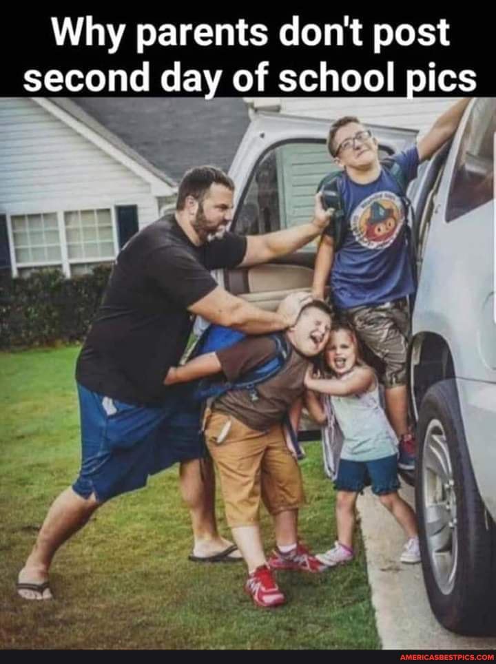 Why parents don't post second day of school pics - America’s best pics ...