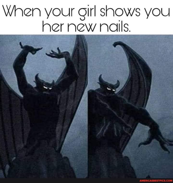 When your girl snows you
her new nails.
AN
