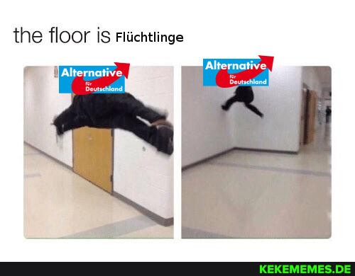 the floor is Fliichtlinge Alternative Alternative