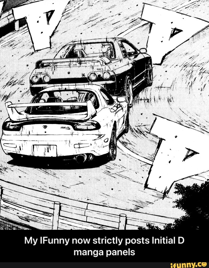 initial d manga panels