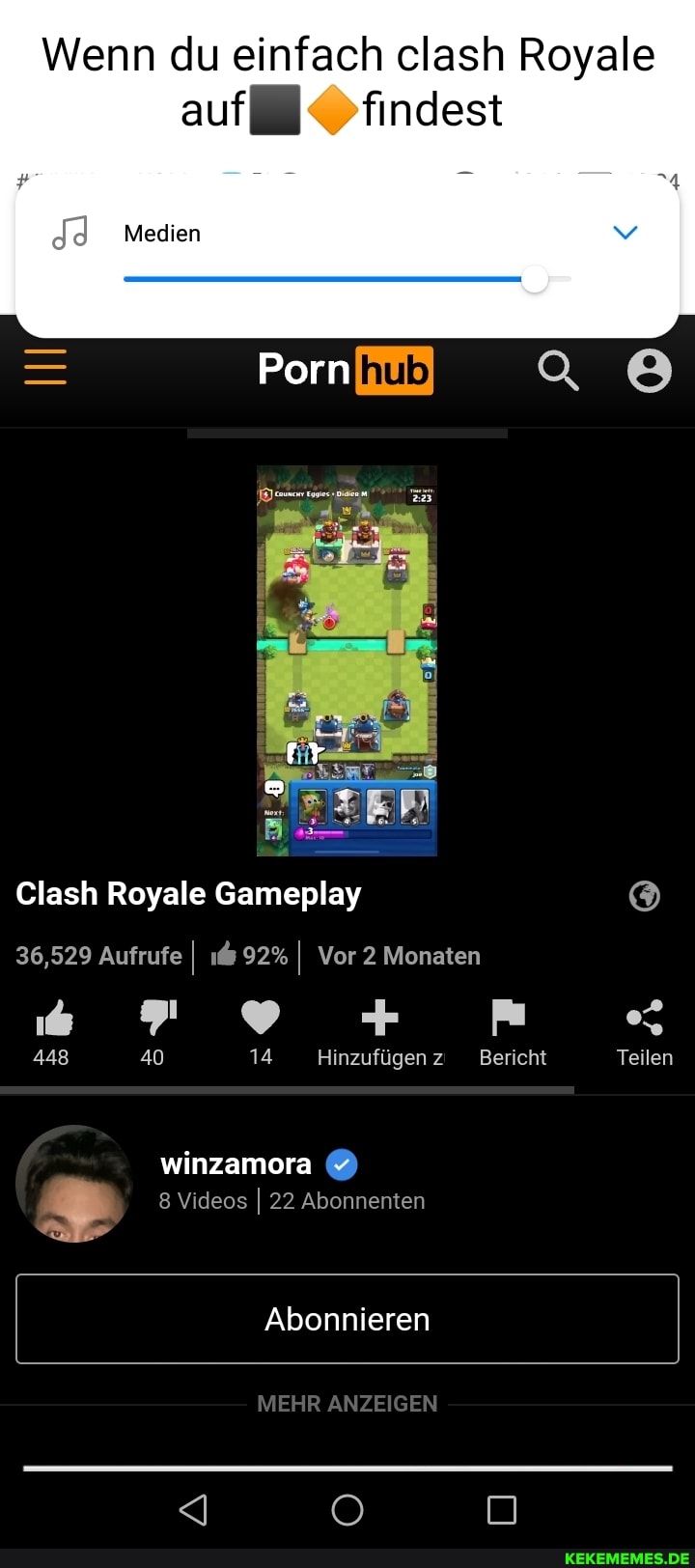 Wenn du einfach clash Royale auf findest dd Medien Porn Clash Royale  Gameplay 36,529 Aufrufe I