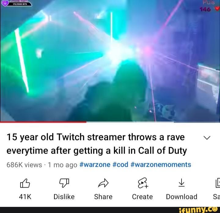 15 Year Old Twitch Streamer Throws A Rave 15 year old Twitch streamer throws a rave everytime after getting a