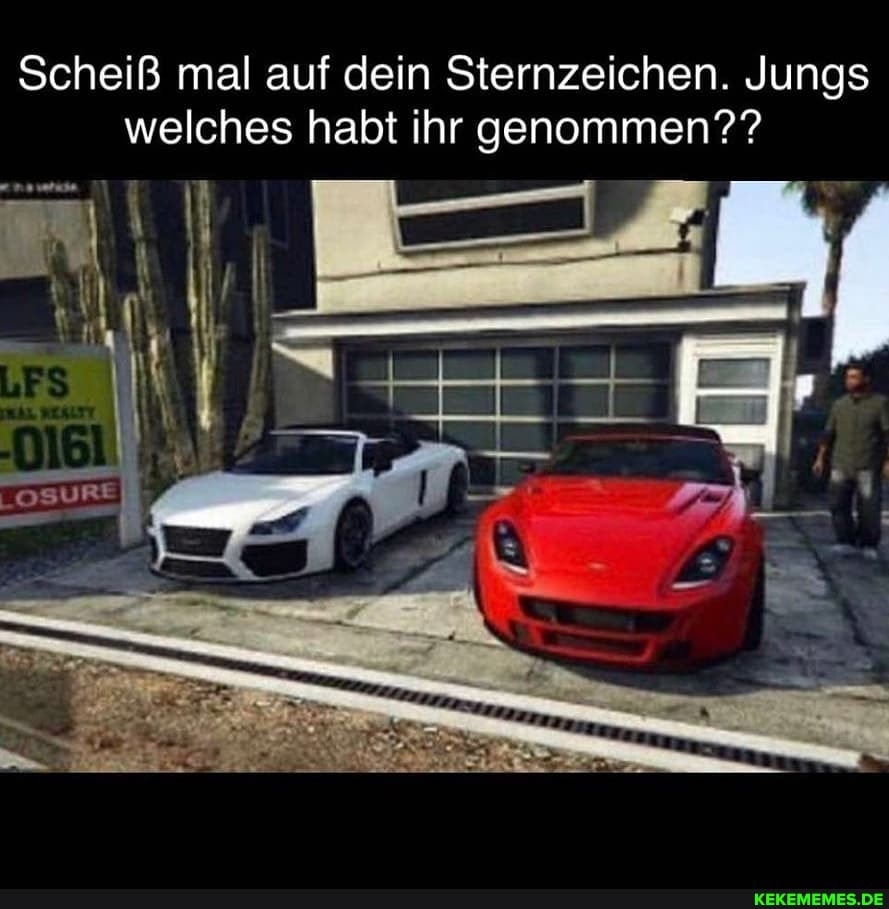 Scheiß mal auf dein Sternzeichen. Jungs welches habt ihr genommen???