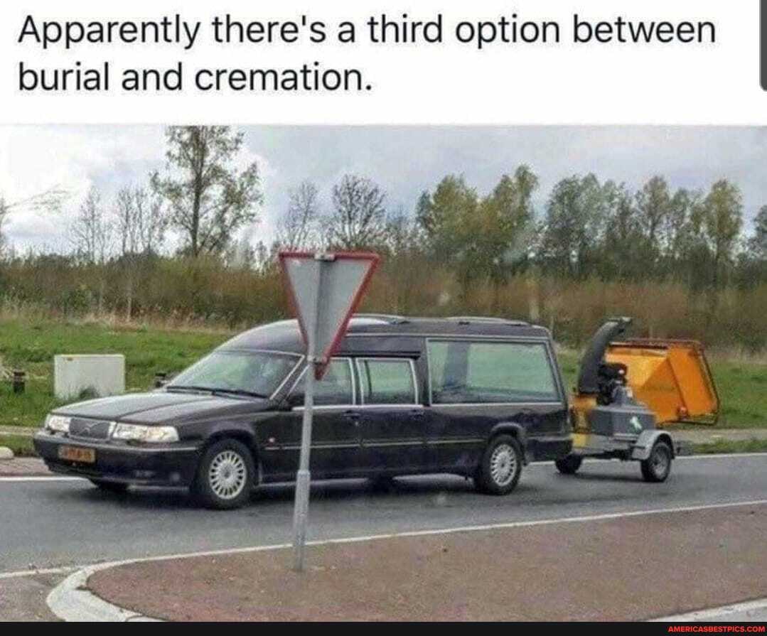 Apparently there's a third option between burial and cremation.