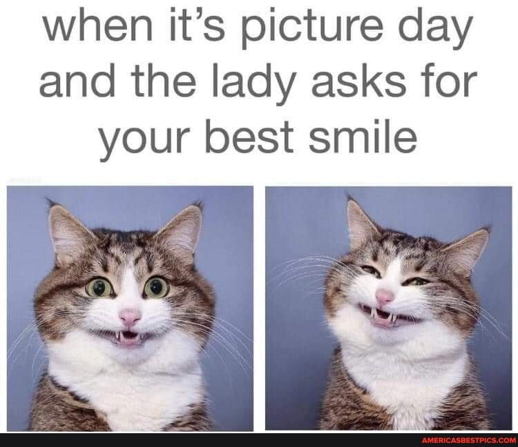 when it's picture day and the lady asks for your best smile