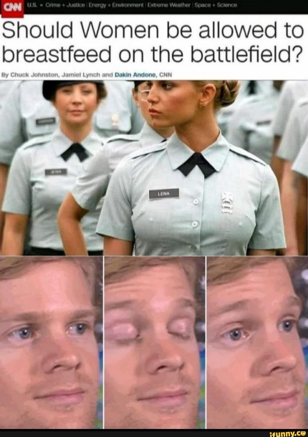 Should Women be allowed to breastfeed on the battleﬁeld? llDahmom iFunny