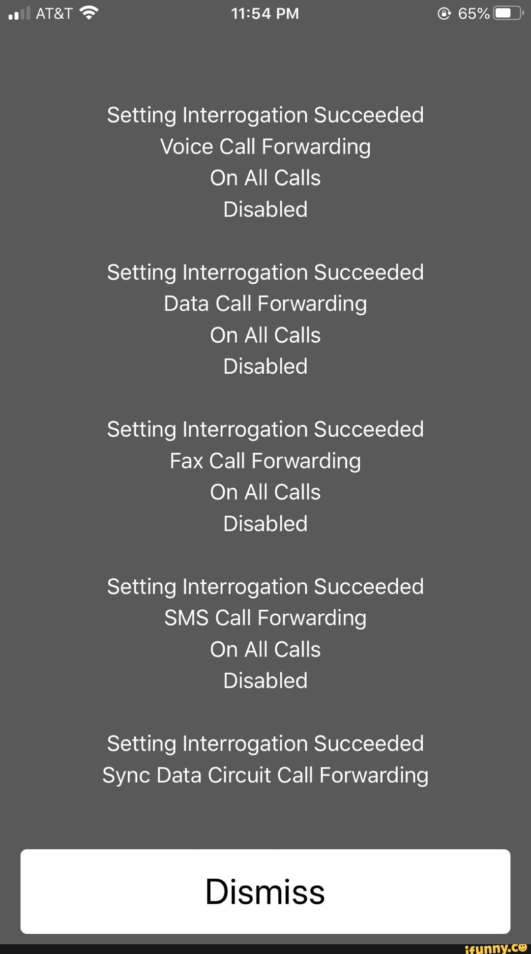 setting deactivation succeeded sms call forwarding on all calls meaning