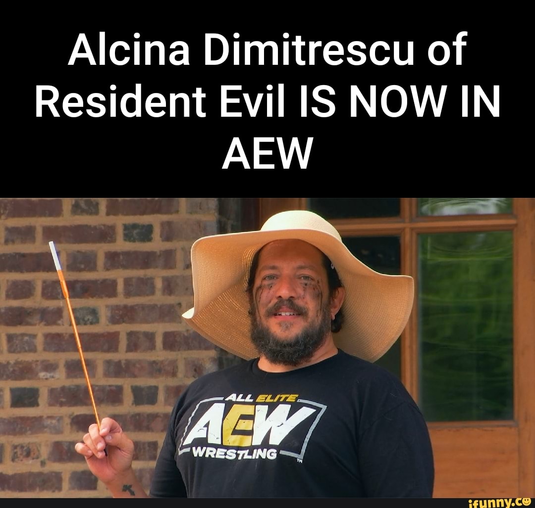Alcina Dimitrescu of
Resident Evil IS NOW IN AEW
\ ALL er
WRES7LING