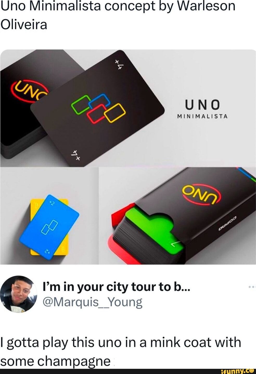 Simplistic Uno Uno Minimalista concept by Warleson Oliveira UNO I'm in your city tour ...