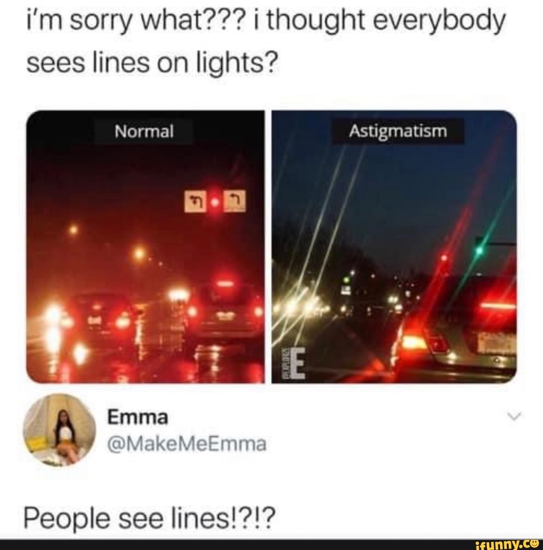 i'm sorry what??? i thought everybody
sees lines on lights?
People see lines!?!?