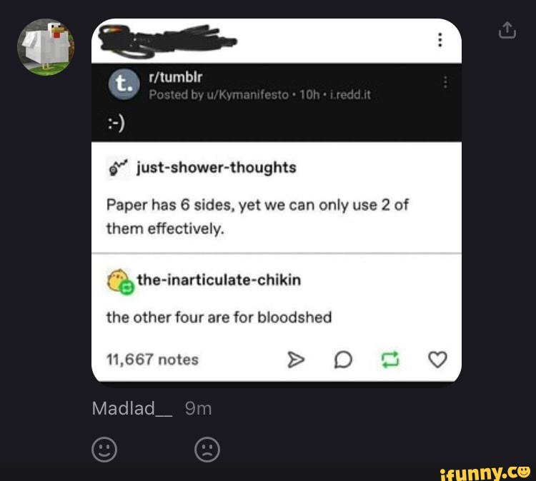 Paper has 6 sides, yet we can only use 2 of
them effectively.