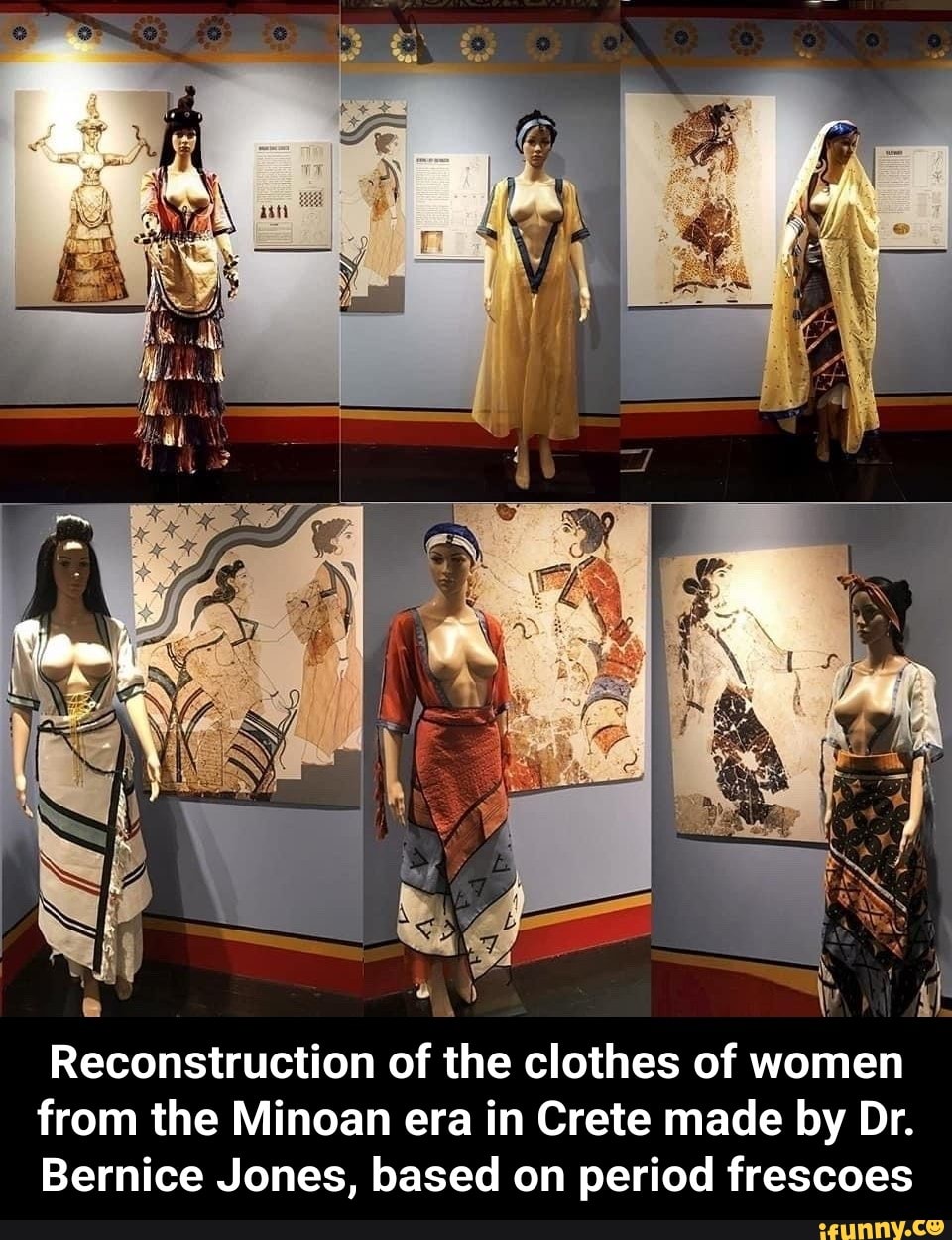 Reconstruction Of The Clothes Of Women From The Minoan Era In Crete ...