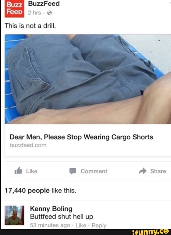 buzzfeed cargo shorts