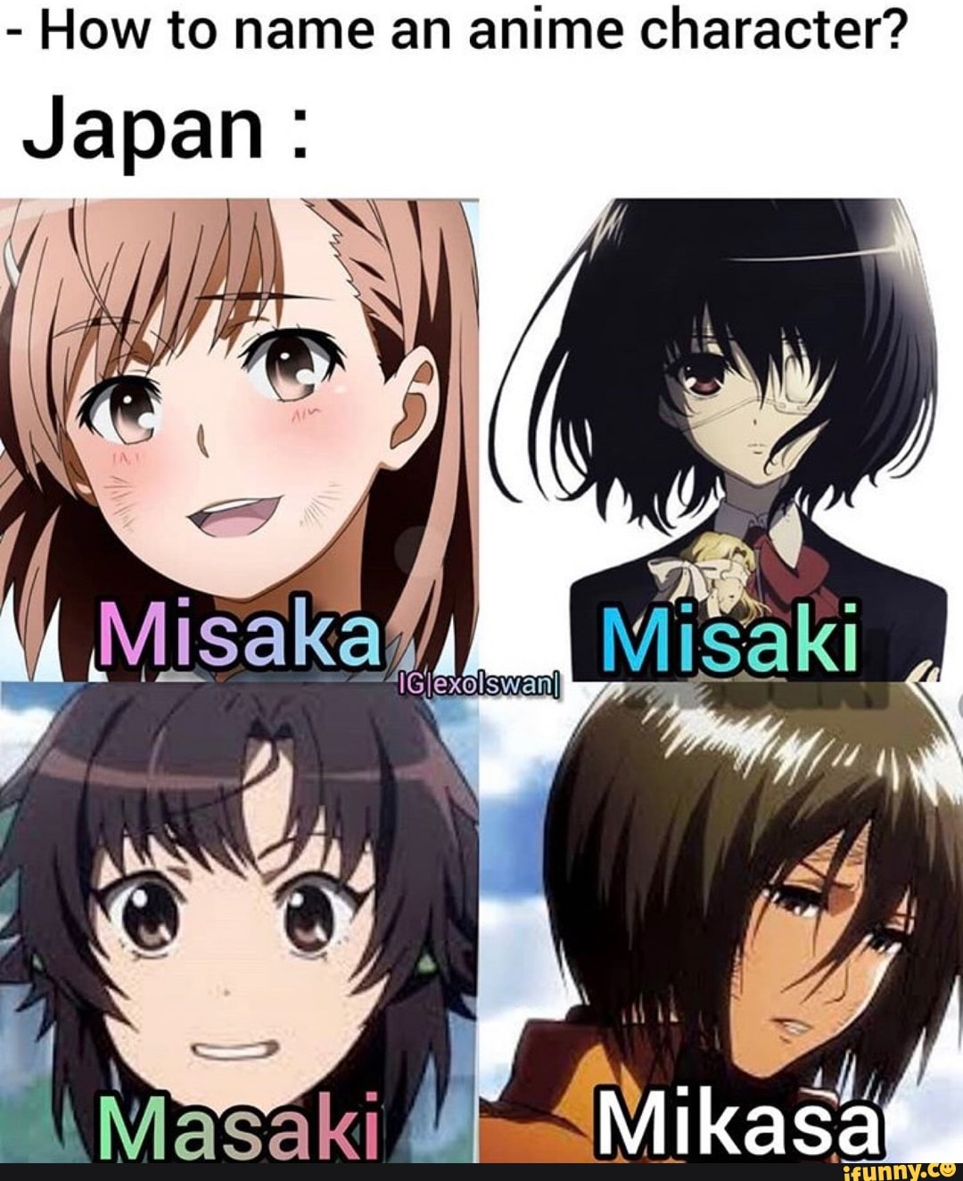 how-to-name-an-anime-character-japan-ifunny