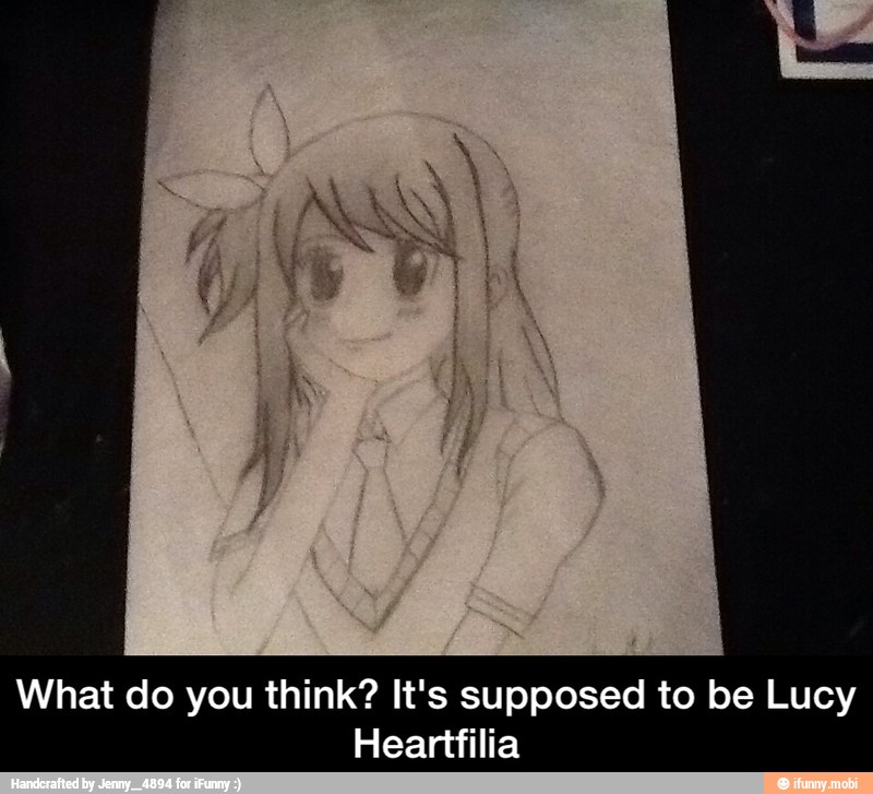 What do you think? It's supposed to be Lucy
Heartfilia - What do you think? It's supposed to be Lucy Heartfilia