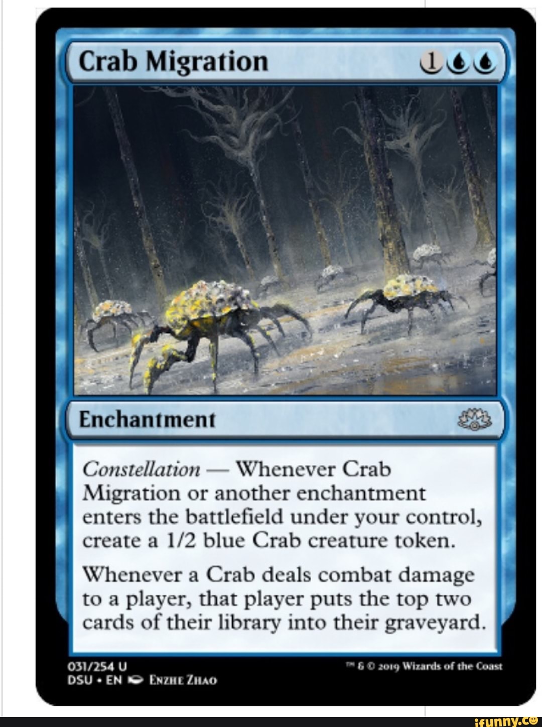 I Crab Migration Lee Enchantment Constellation - Whenever Crab Migration or  another enchantment enters the battlefield under