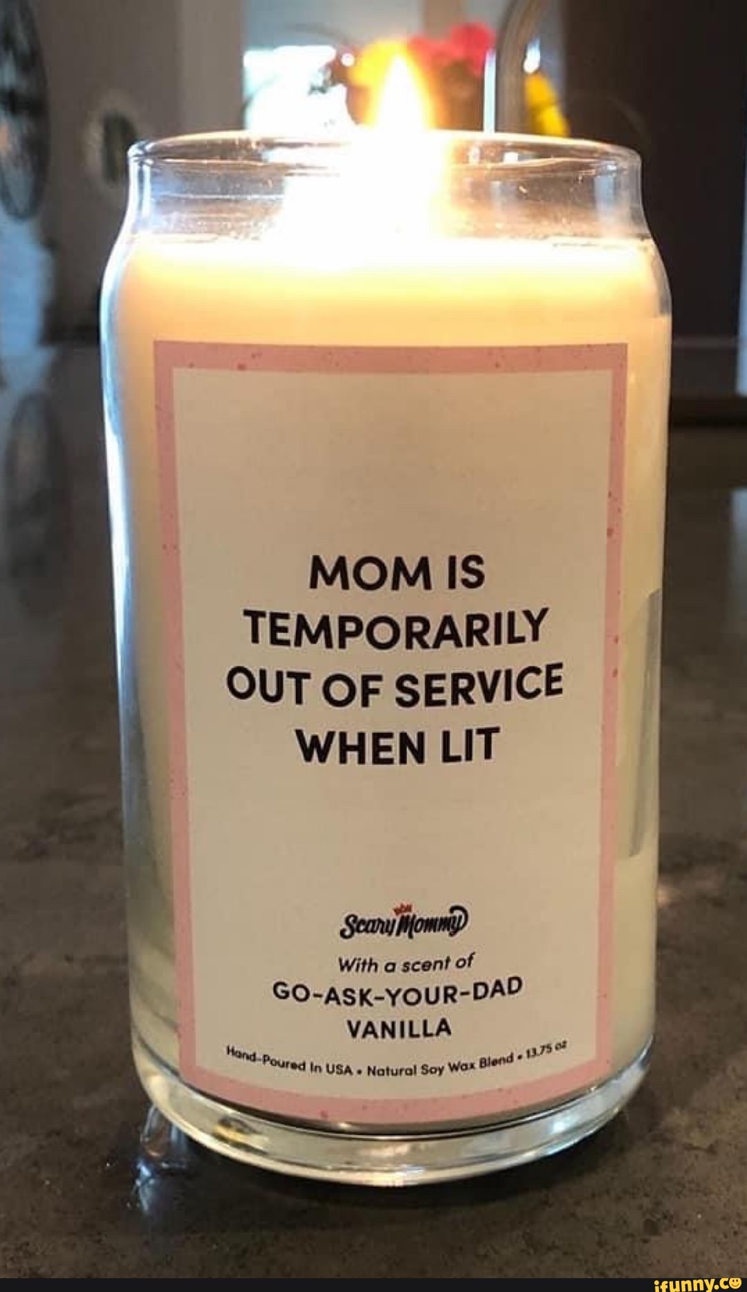 Mom Is Temporarily Out Of Service When Lit Candle