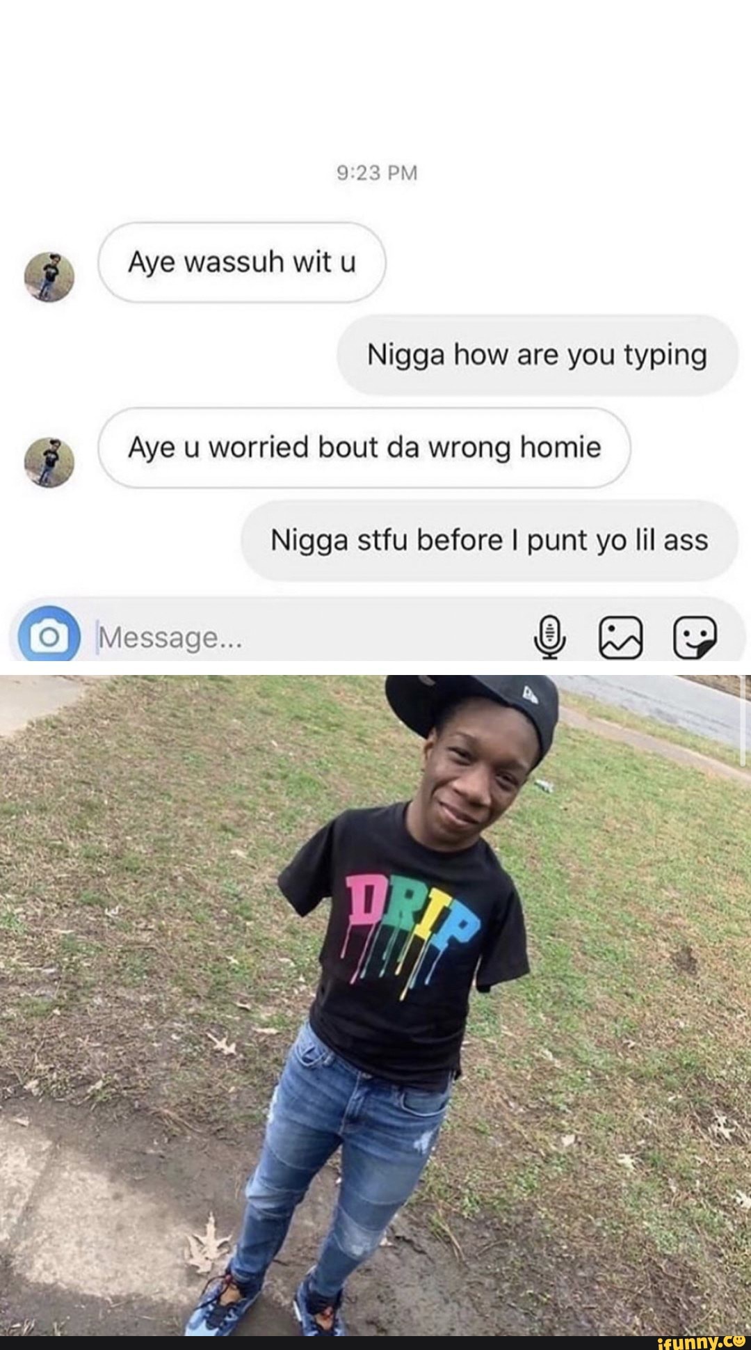 Nigga how are you typing EA Aye u worried bout da wrong ...