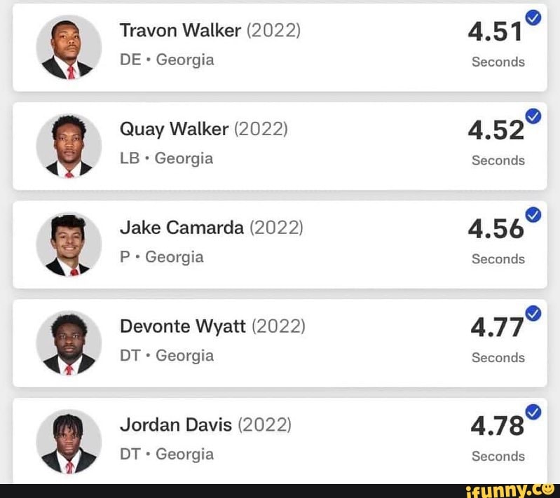 Travon Walker (2022) DE Quay Walker (2022) LB Jake