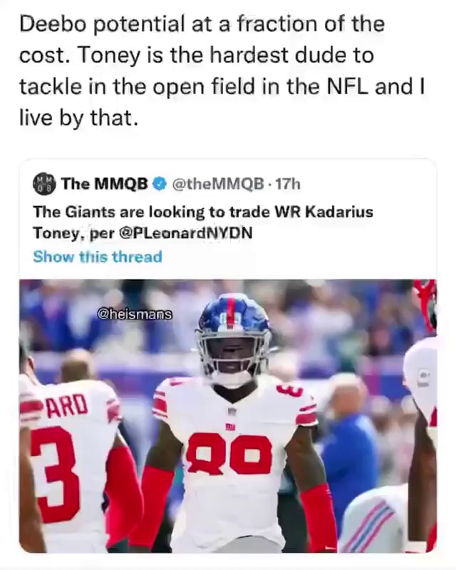 How Giants dug deep into Kadarius Toneys gunrelated incidents at Florida  and what they learned about him Hes not that guy  njcom
