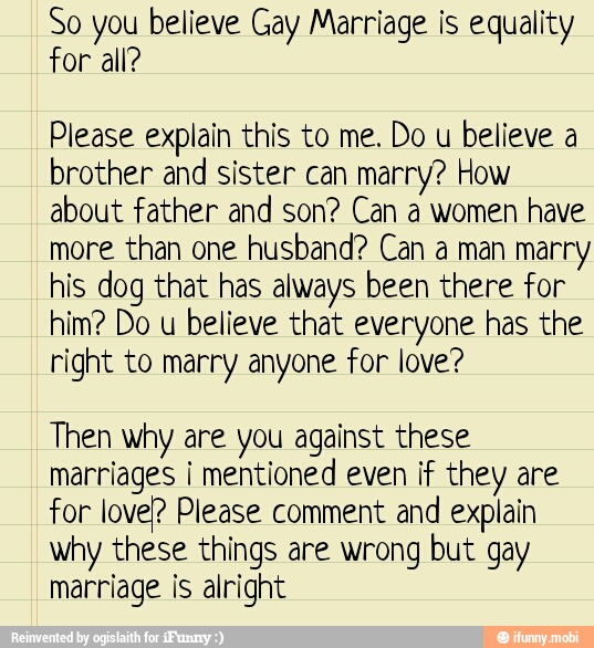 People belive gay marriage is beneficial