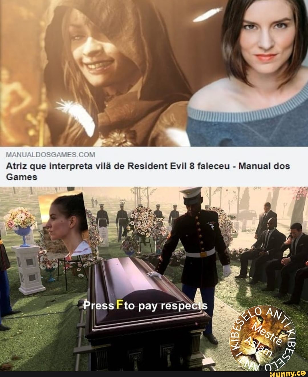 MM
Atriz que interpreta vila de Resident Evil 8 faleceu - Manual dos
Games
Press Fto pay respe
