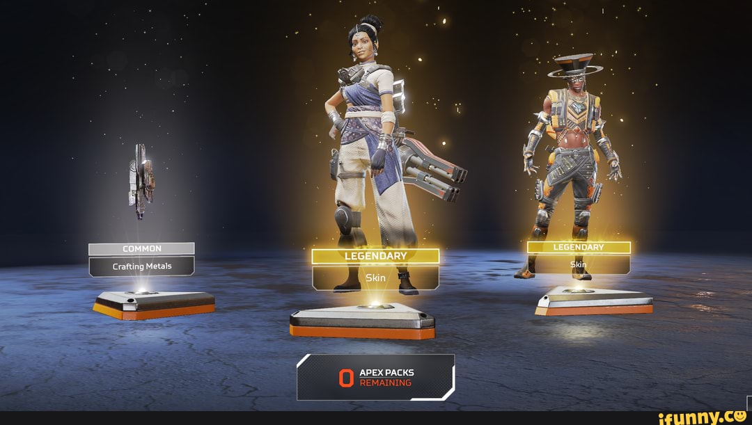 COMMON Crafting Metals LEGENDARY LEGENDARY Skin APEX PACKS REMAINING