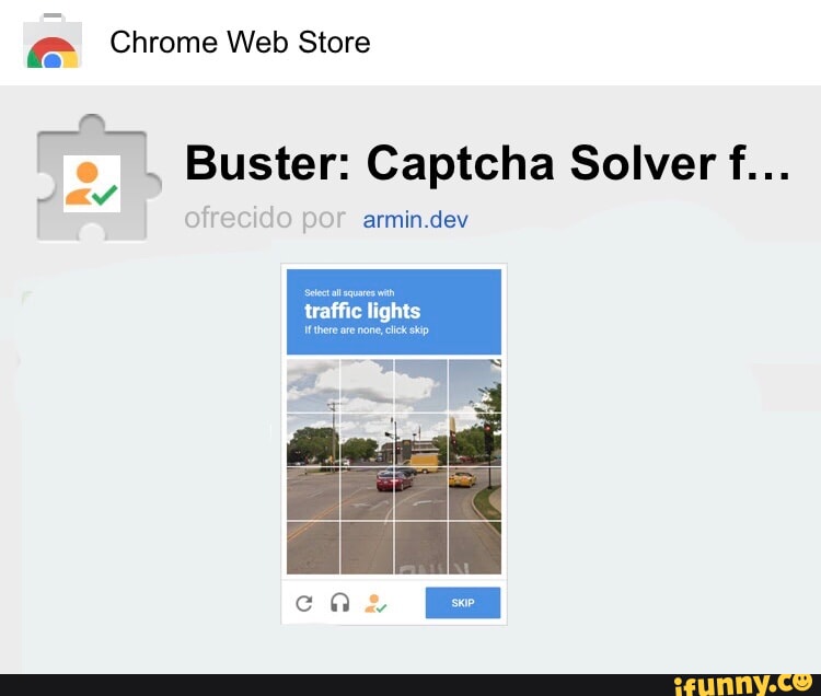 Chrome Web Store Buster: Captcha Solver f armin.dev lights - iFunny