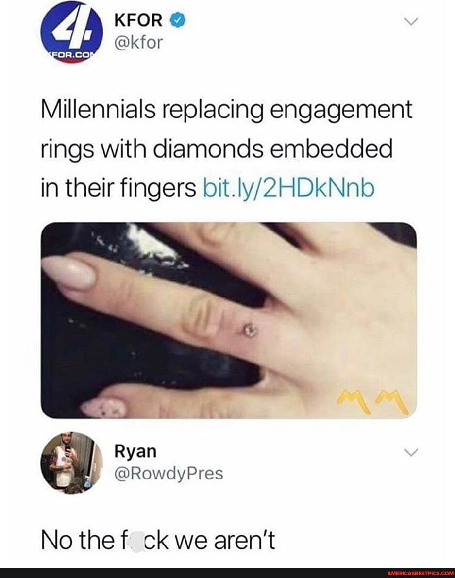 Millennials replacing engagement rings with diamonds embedded in their