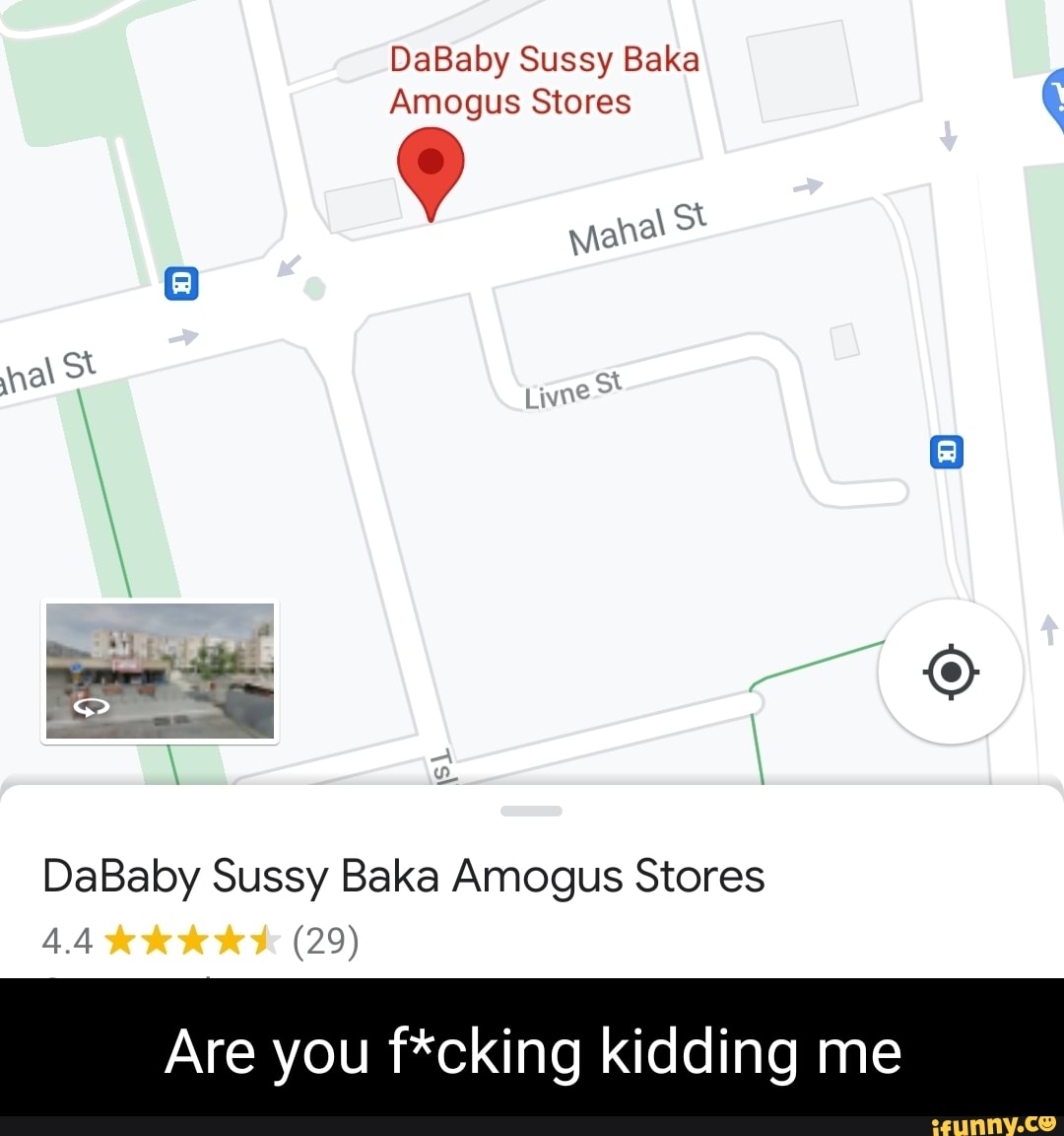Dababy Sussy Amogus School : r/googlemapsshenanigans