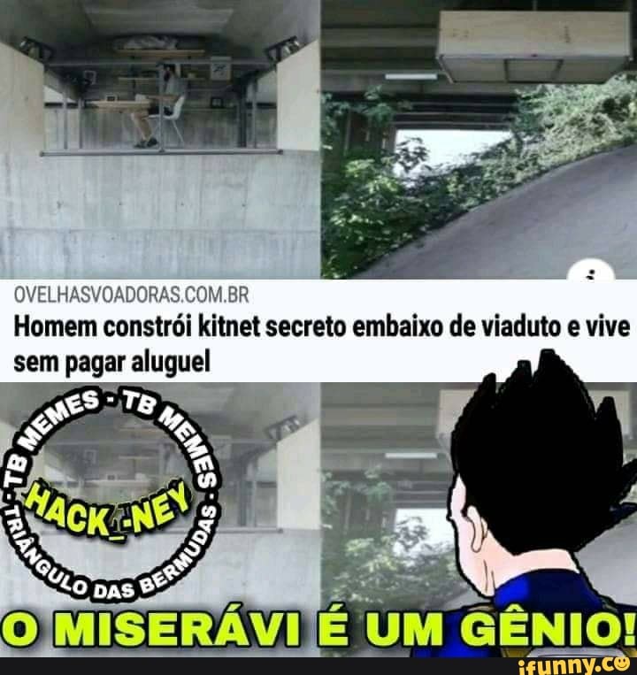 OVELHASVOADORAS
Homem constrói kitnet secreto embaixo de viaduto e vive